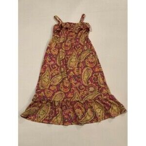 Children’s Place  Girls Pink Retro Groovy Floral  Dress Sz S (5-6)